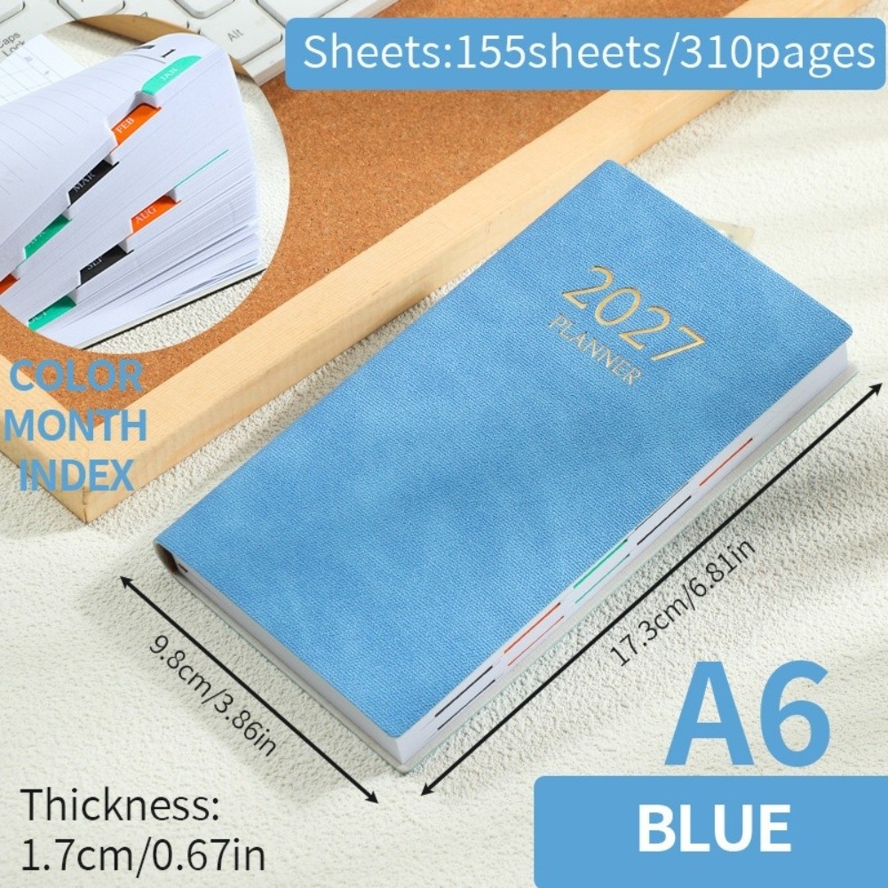 Leatherwork Plans - A6 Daily Planner Notebook 2027 with
