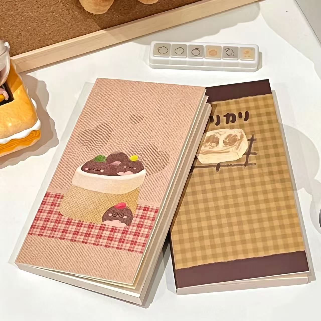 Leather Work Notepad - New A6 Plaid Natural Kraft Paper