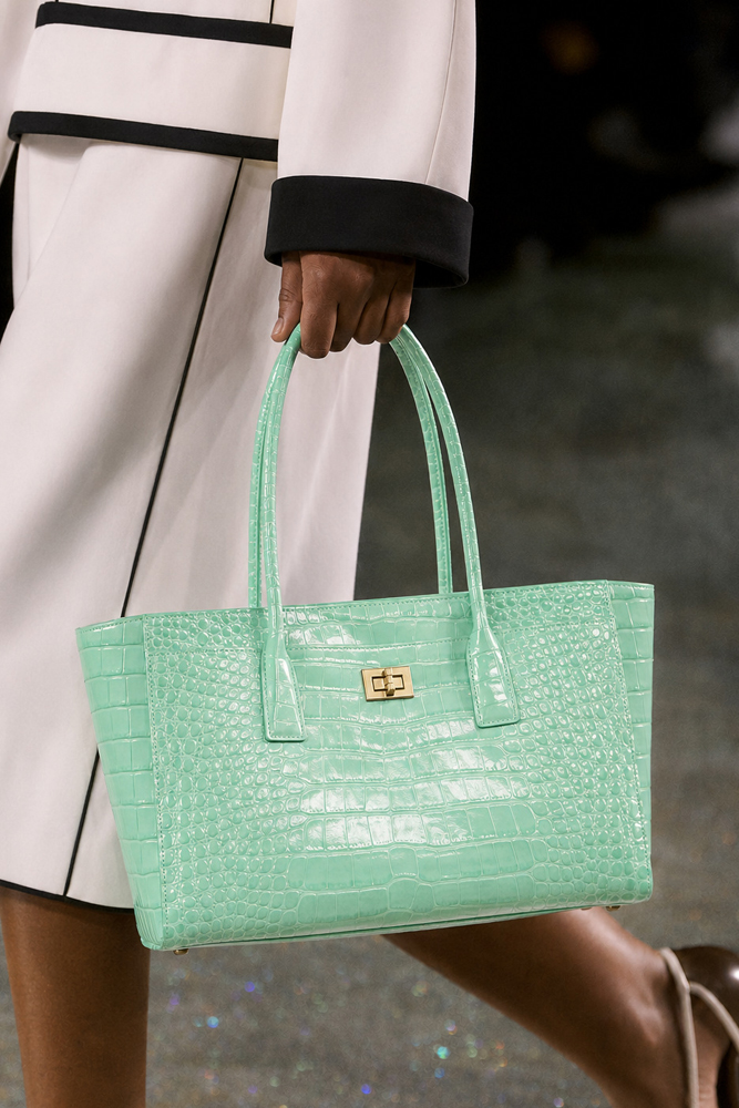 Leatherwork Embossing - SHELKSBAG Glossy Crocodile Embossed Tote Bag