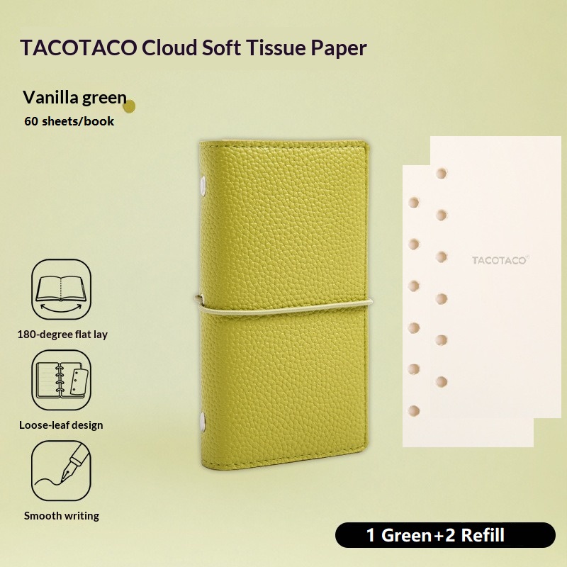 Leatherwork Plans - TACOTACO A7 Refillable PU Leather Journal,Waterproof