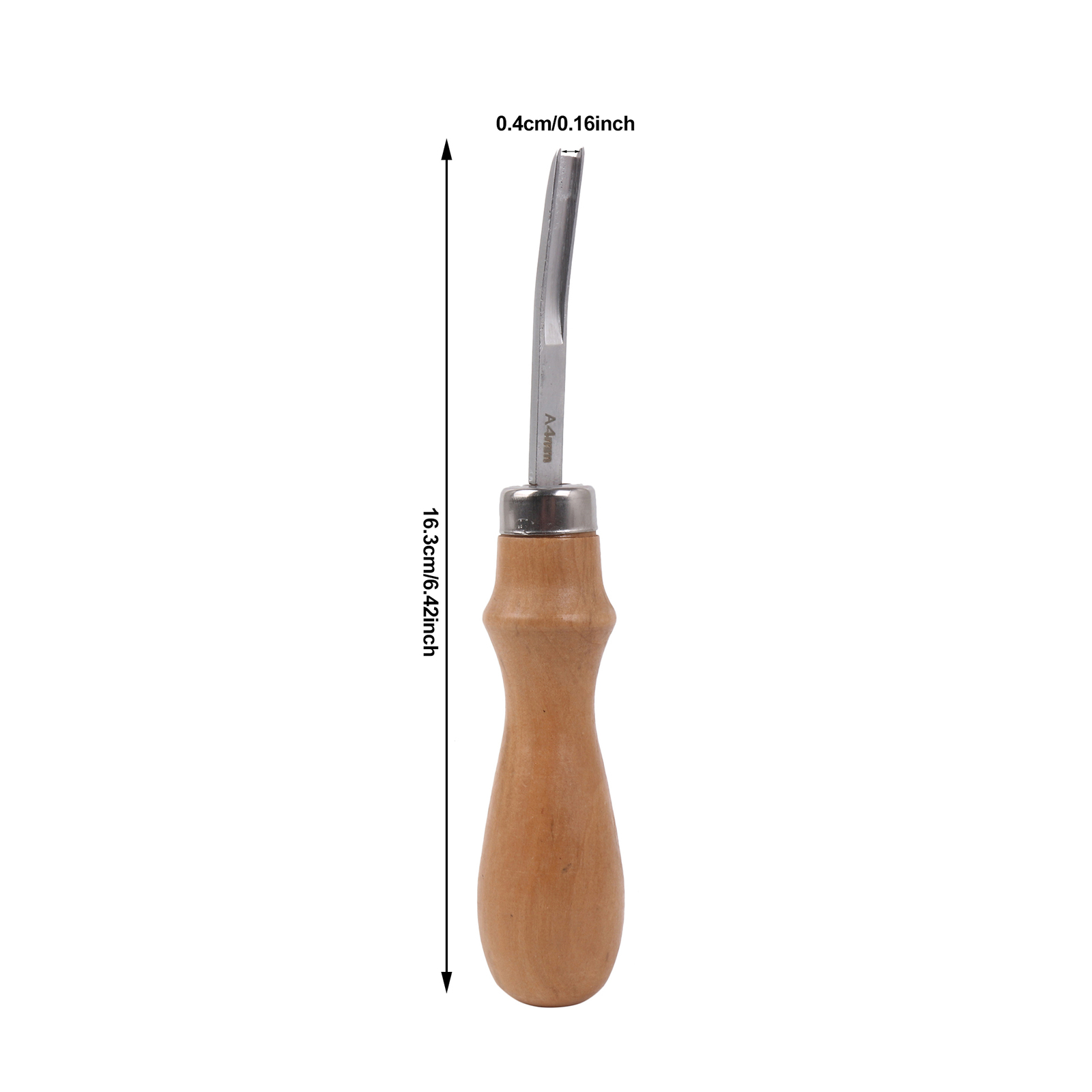 1pc Wood Handle Leather Edge S - Leatherwork Edge Beveler recension och pris