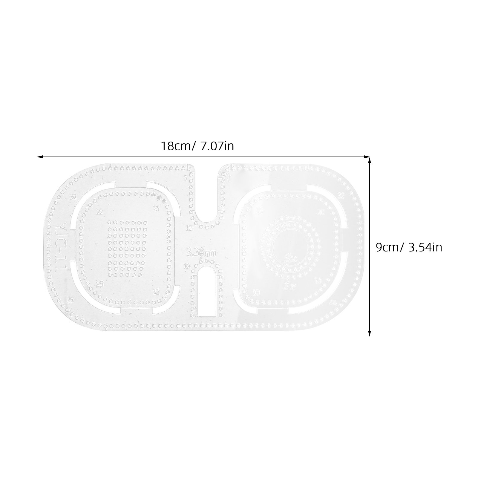 4Pcs Clear Acrylic Leatherwork - Leatherworking Guide recension och pris