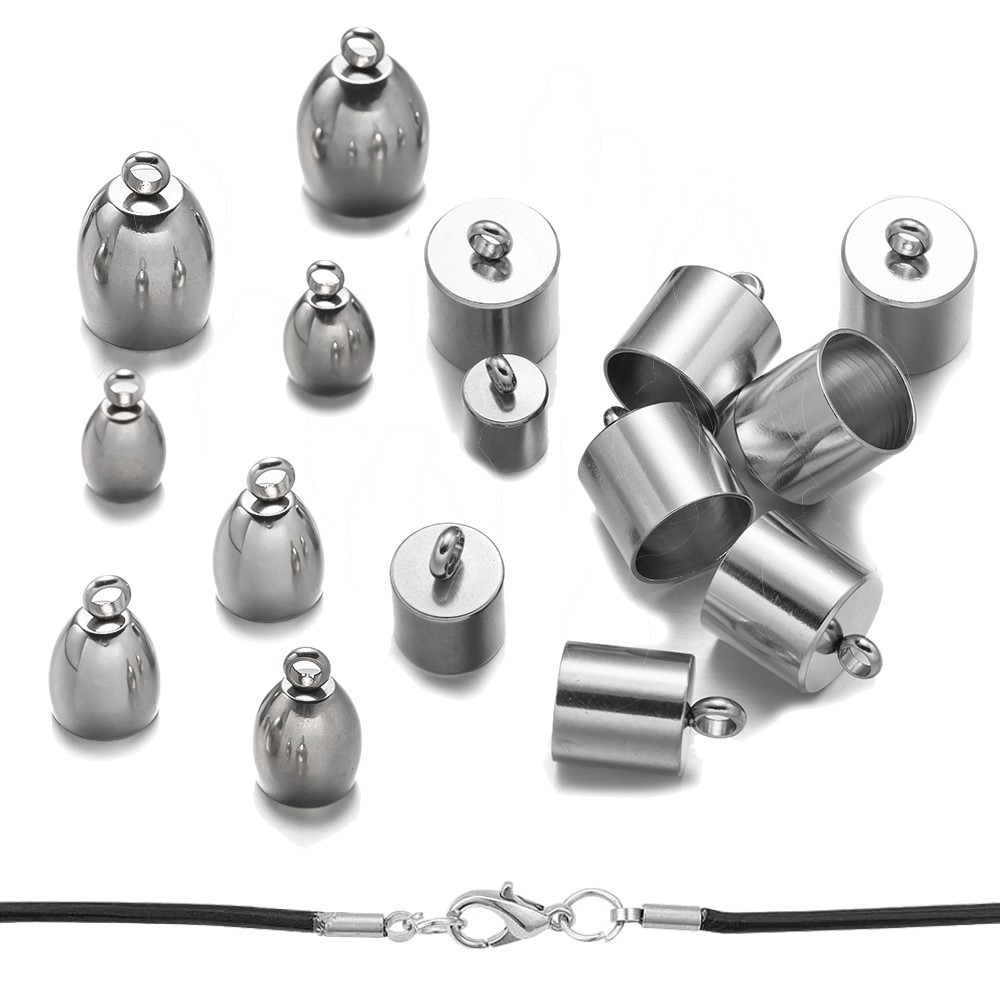 20pcs Tube End Caps Stainless  - Leatherwork Beginner recension och pris