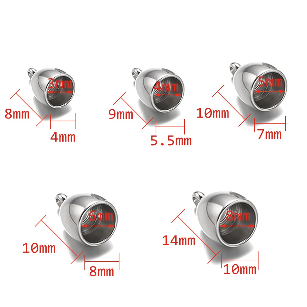 20pcs Tube End Caps Stainless  - Leatherwork Beginner recension och pris