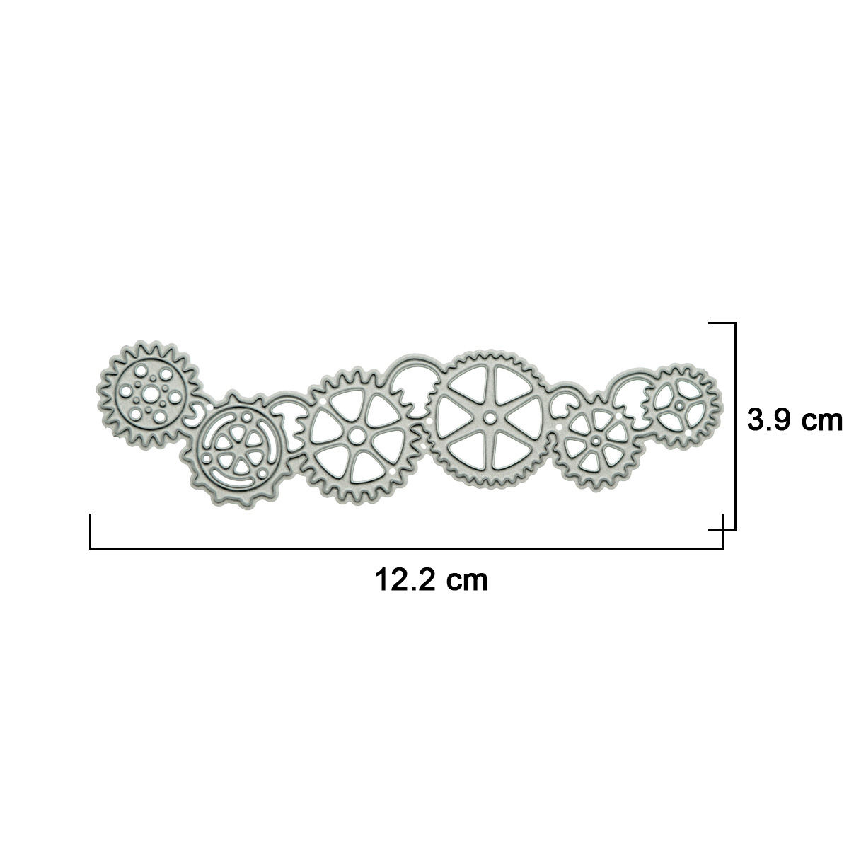 Steampunk Gear Long Stripe Sha - Leatherwork Embossing recension och pris