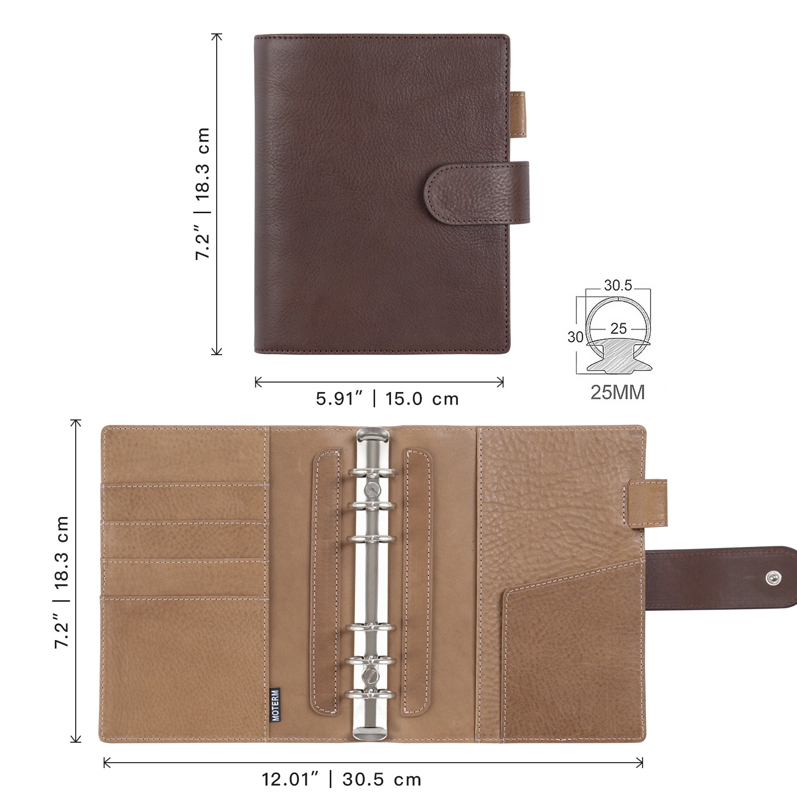 Moterm Franklin Covey Compact  - Leather Work Notepad recension och pris