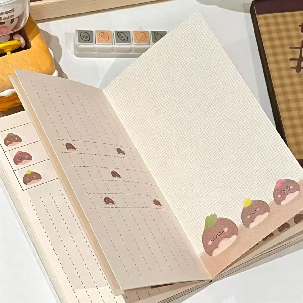 New A6 Plaid Natural Kraft Pap - Leather Work Notepad recension och pris