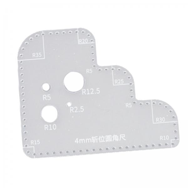 Clear Acrylic Circle Ruler Tem - Leatherworking Guide recension och pris