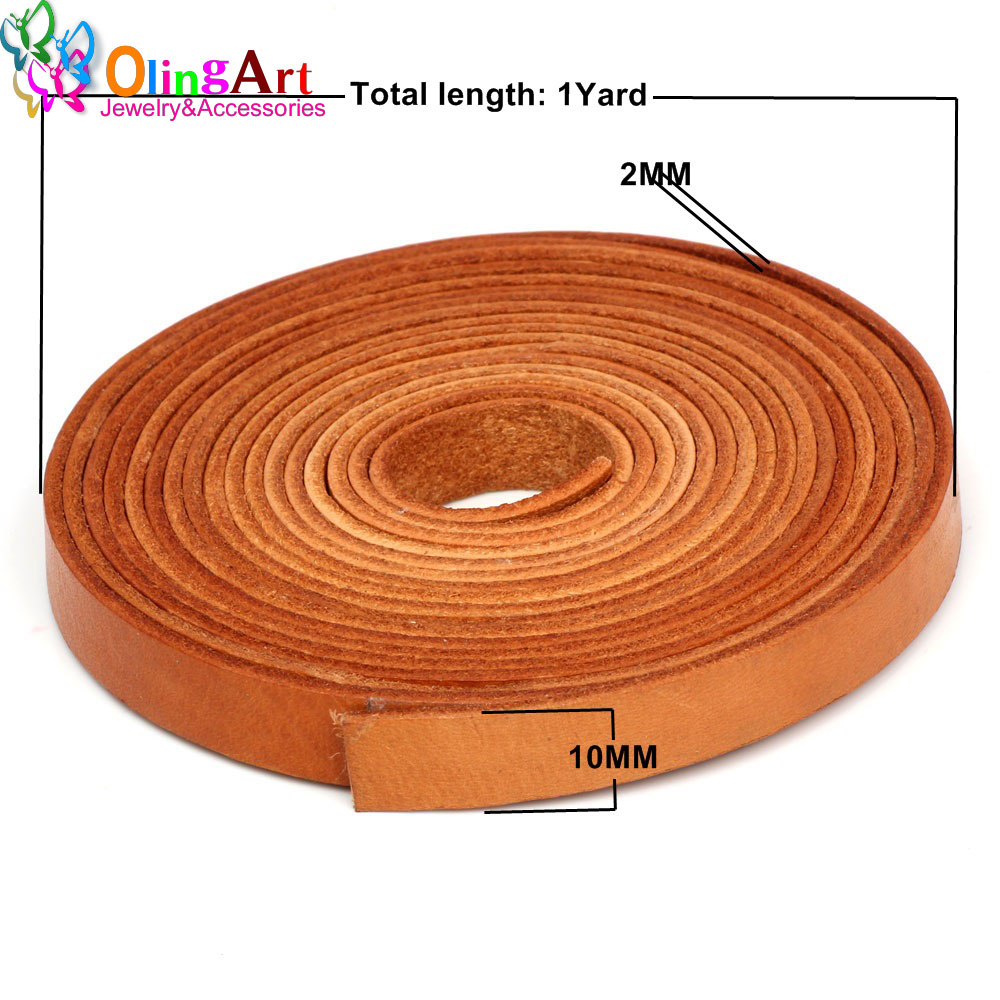 OlingArt 10*2mm 1Yard/Lot Mult - Leatherwork Beginner recension och pris