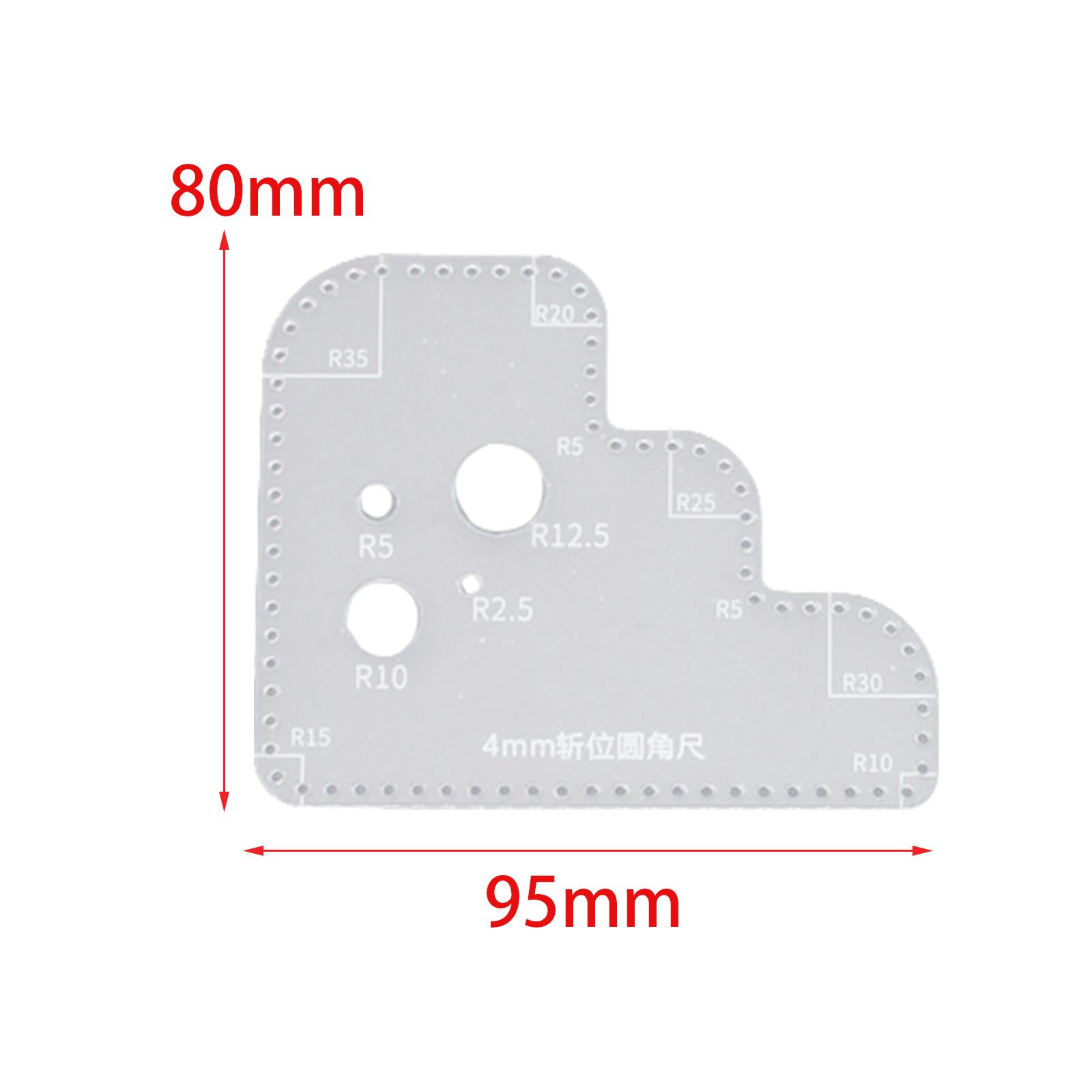 Transparent Acrylic Circle Tem - Leatherworking Guide recension och pris