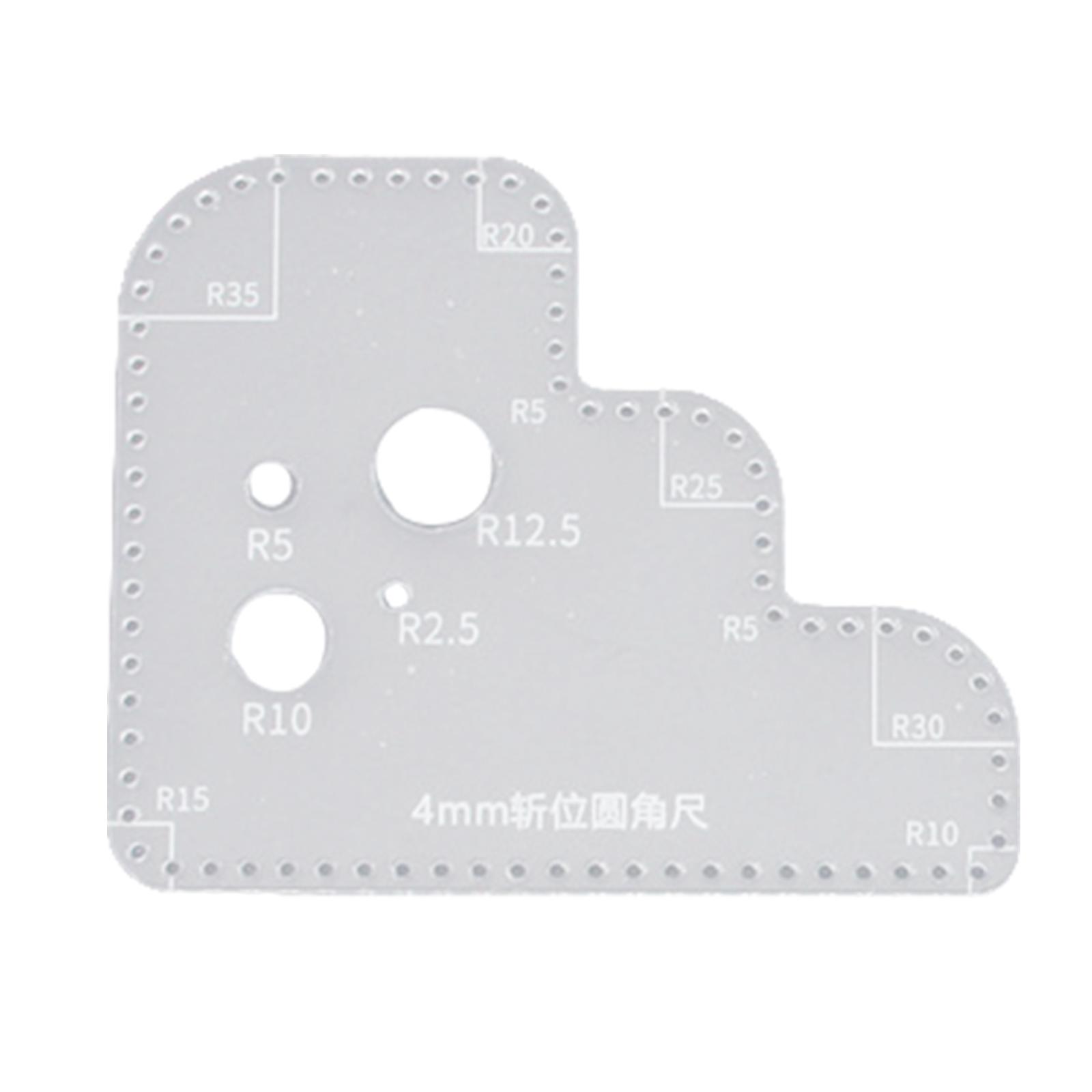 Transparent Acrylic Circle Tem - Leatherworking Guide recension och pris