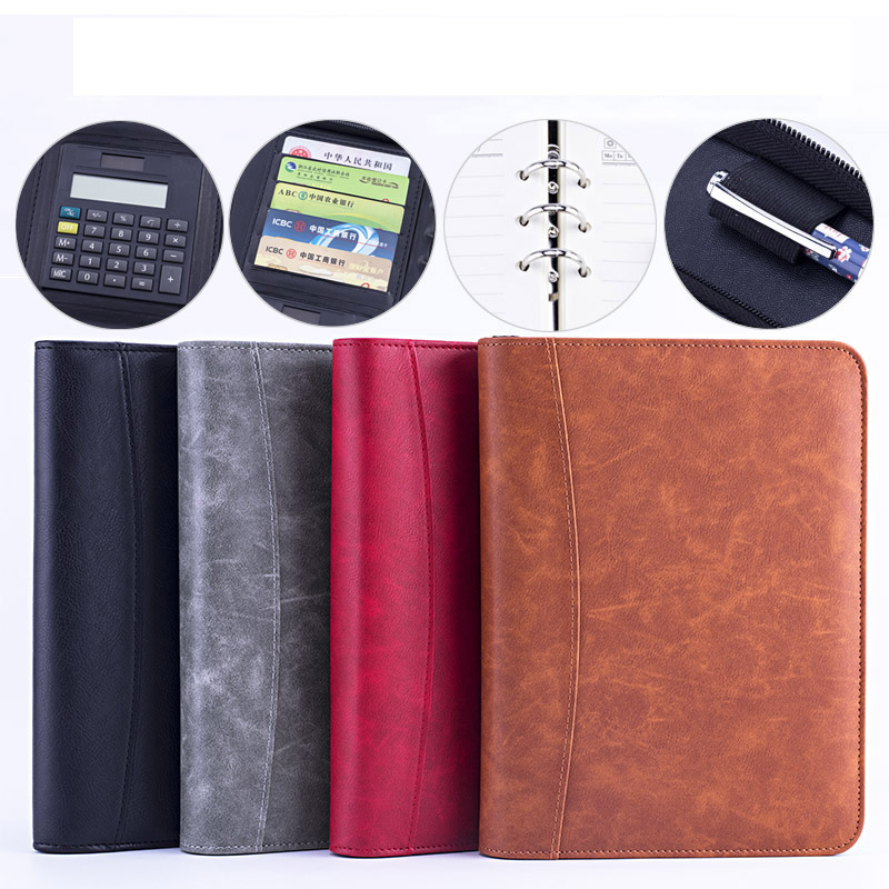 A5 Padfolio File Folder Docume - Leather Work Folder recension och pris