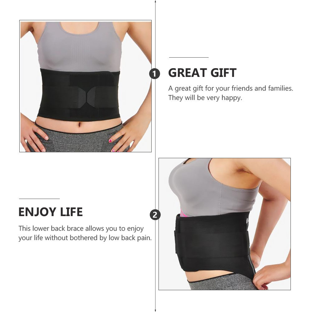 Premium Lower Back Brace for P - Leather Workout Belt recension och pris